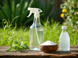 désherbant naturel vinaigre sel produit vaisselle dosage