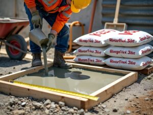 combien de sac de béton tout prêt pour 1m2