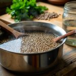 eau de cuisson des lentilles