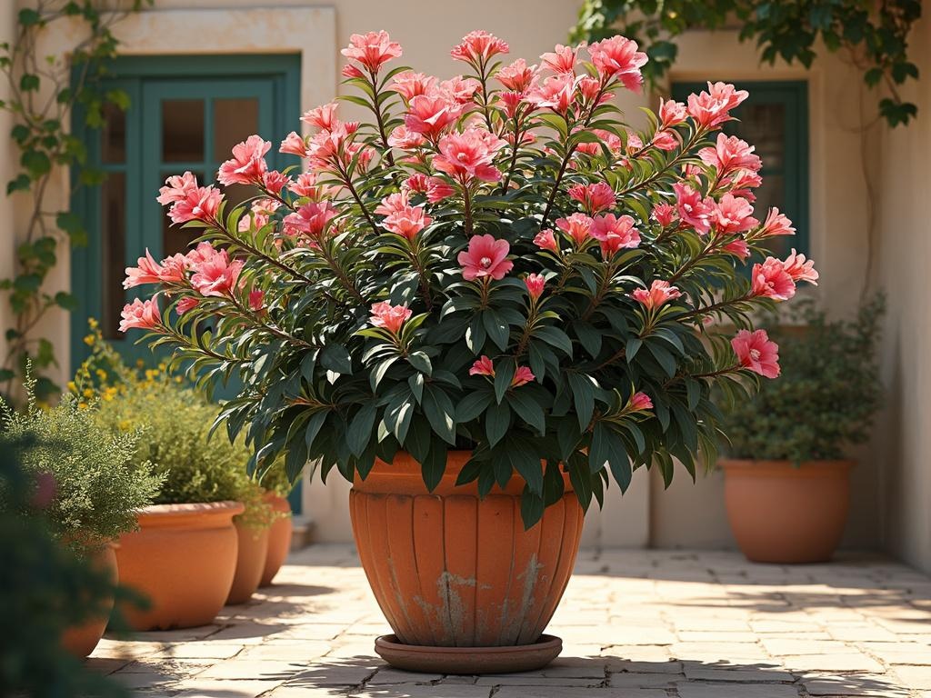 laurier rose en pot