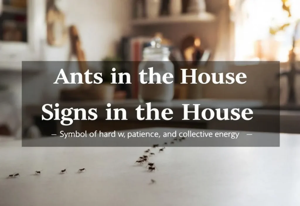 fourmis dans la maison signification