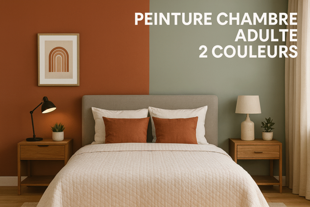 peinture chambre adulte 2 couleurs