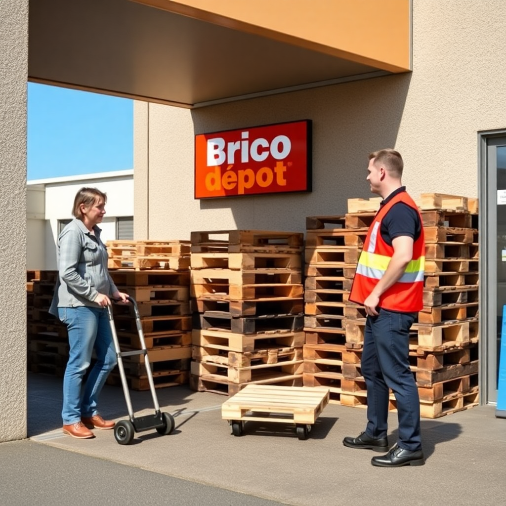 palette bois gratuite brico dépôt