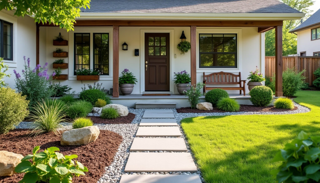 découvrez 10 idées faciles et économiques pour aménager l'espace devant votre maison sans vous ruiner. astuces simples et pas chères pour un extérieur accueillant et esthétique.
