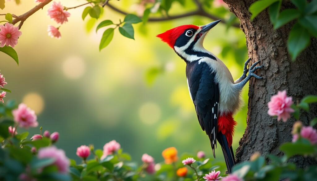 découvrez la signification spirituelle et symbolique du pivert dans le jardin, un oiseau porteur de messages et de sagesse.