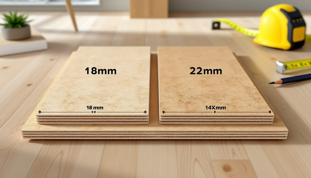 découvrez comment choisir entre un plancher osb de 18 ou 22 mm d'épaisseur, les avantages de chaque option et les critères pour faire le bon choix selon vos besoins.